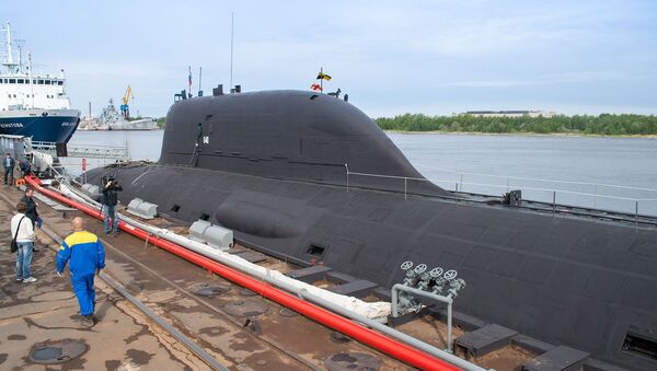Un submarino nuclear de Rusia (imagen referencial) - Sputnik Mundo