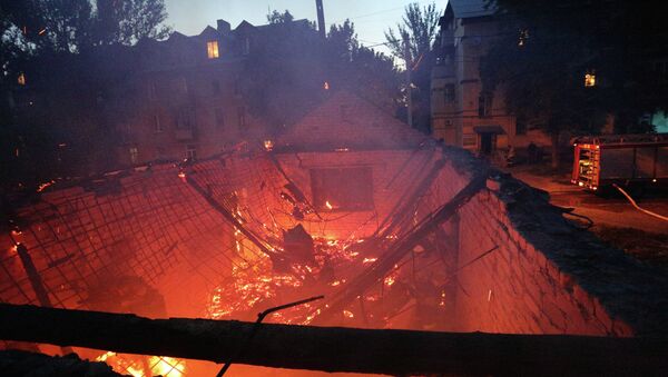 Situación en Donetsk después de los bombardeos - Sputnik Mundo