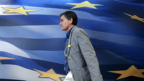 Euclid Tsakalotos, ministro de finanzas de Grecia - Sputnik Mundo