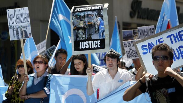 Manifestación de los uigures en Francia (Archivo) - Sputnik Mundo