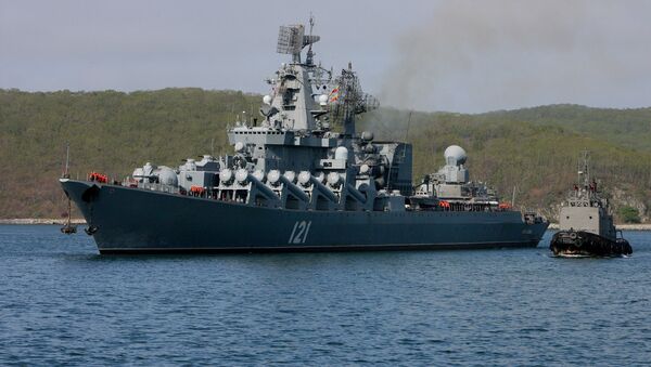 The RFS Moskva guided-missile cruiser - Sputnik Mundo