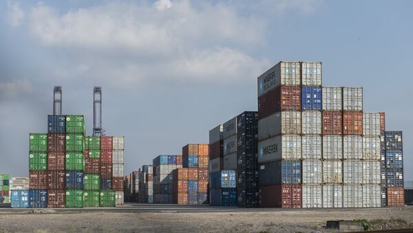 Containers of import and export trade at the Lazaro Cardenas port, one of the biggest of the country, in Michoacan state, Mexico on December 02, 2013. - Sputnik Mundo