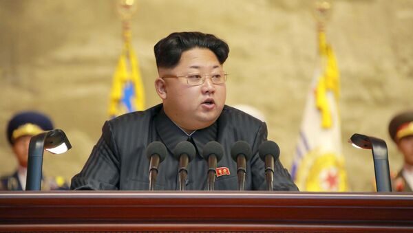 Kim Jong Un, líder norcoreano (archivo) - Sputnik Mundo