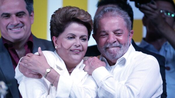 Los expresidentes de Brasil Dilma Rousseff y Luiz Inacio Lula da Silva - Sputnik Mundo