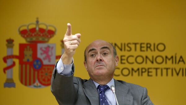 Luis de Guindos, ministro español de Economía - Sputnik Mundo
