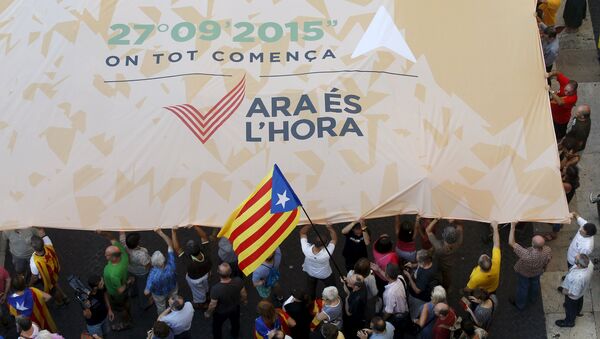 Bandera independista de Cataluña - Sputnik Mundo