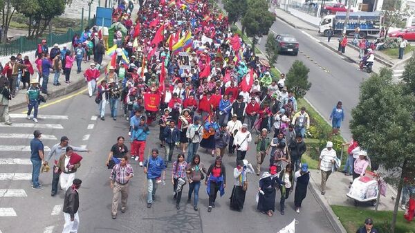Marcha indígena en Ecuador llega a las puertas de Quito - Sputnik Mundo