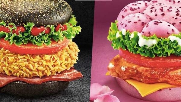 KFC ofrece a los chinos hamburguesas rosadas y negras - Sputnik Mundo