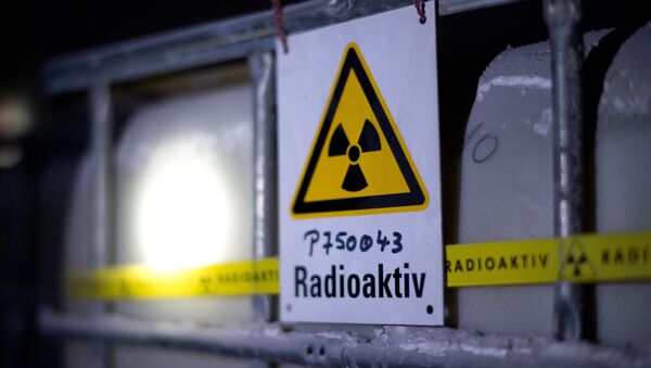 A tank containing radioactive water is seen at the Asse nuclear waste storage facility in Remlingen, central Germany - Sputnik Mundo