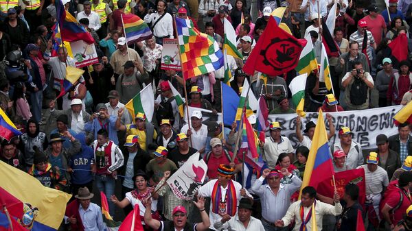 Protestas de la Conaie en Ecuador (Archivo) - Sputnik Mundo