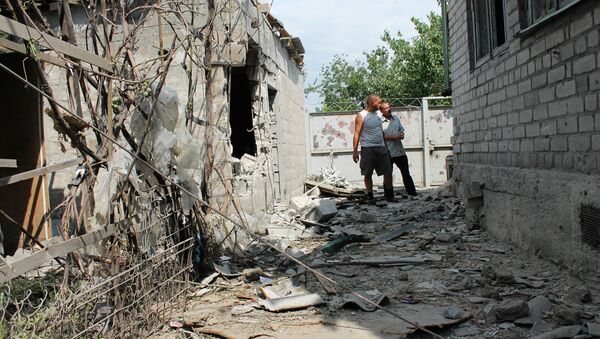 Edificio destruido en la región de Donetsk - Sputnik Mundo