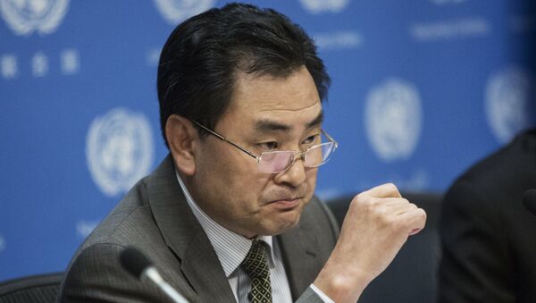 El embajador del Corea del Norte ante la ONU, An Myong Hun - Sputnik Mundo
