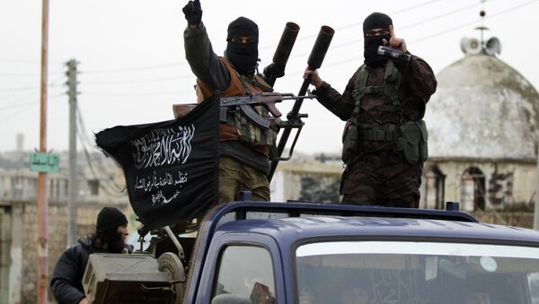 Radicales del grupo terrorista Frente Al Nusra (archivo) - Sputnik Mundo