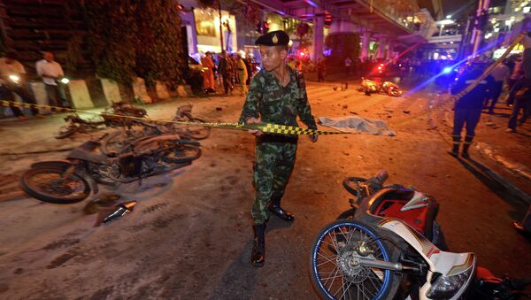 El lugar del atentado en Bangkok - Sputnik Mundo