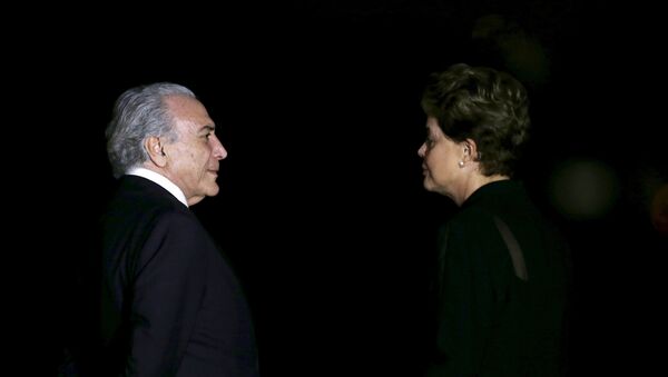 Presidente de Brasil, Michel Temer, y expresidenta de la República, Dilma Rousseff - Sputnik Mundo
