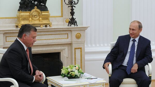 Встреча президента РФ В. Путина с королём Иордании Абдаллой II - Sputnik Mundo