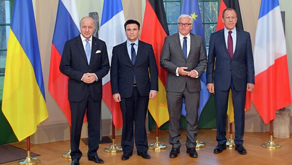 Reunión de los ministros de Exteriores del cuarteto de Normandía (archivo) - Sputnik Mundo