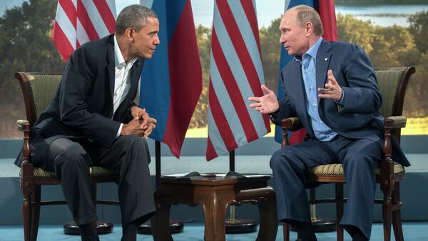 Vladímir Putin, presidente de Rusia, y Barack Obama, presidente de EEUU (archivo) - Sputnik Mundo