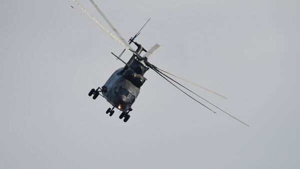 Un helicóptero pesado ruso Mi-26 (ilustración) - Sputnik Mundo
