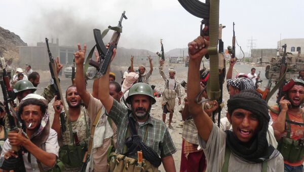 Fuerzas leales al presidente Abdo Rabu Mansur Hadi en Yemen (archivo) - Sputnik Mundo