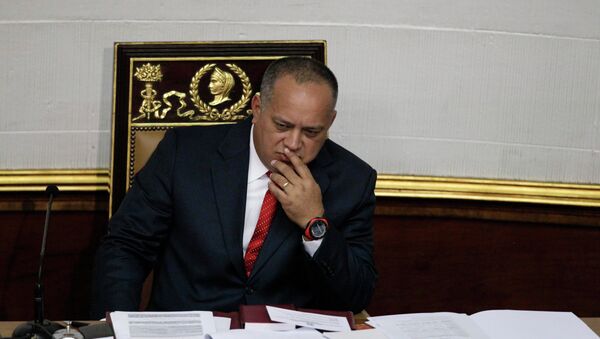 El titular de la Asamblea Nacional (Parlamento) de Venezuela, Diosdado Cabello (archivo) - Sputnik Mundo