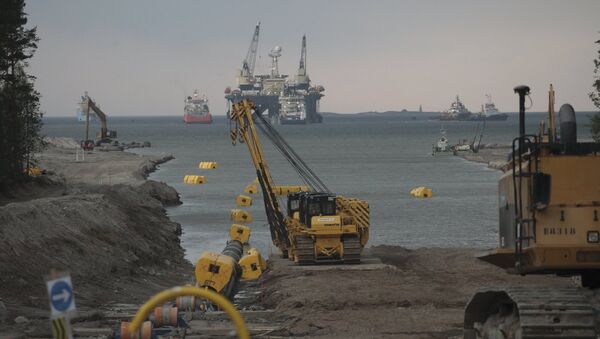 Construcción de sección de gasoducto Nord Stream en mar Báltico - Sputnik Mundo