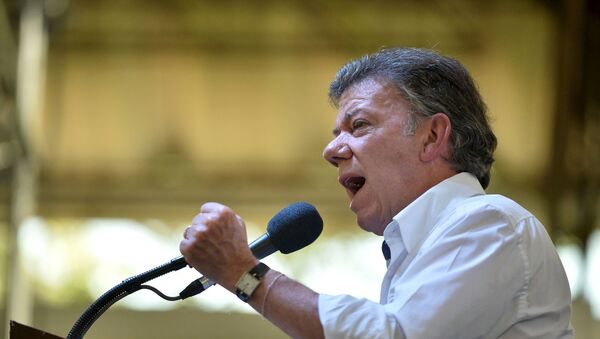 El presidente de Colombia, Juan Manuel Santos - Sputnik Mundo
