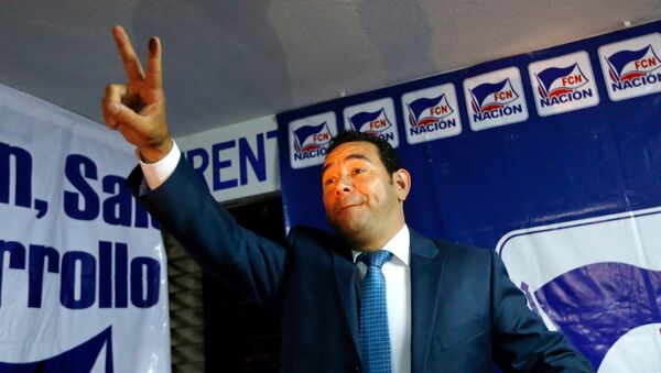 Jimmy Morales, candidato por el Frente de Convergencia Nacional a la presidencia de Guatemala - Sputnik Mundo