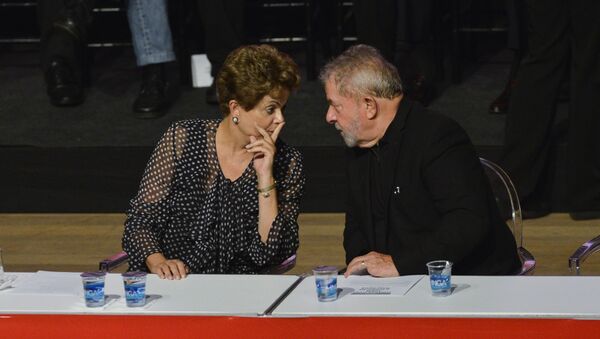 Los ex presidentes Luiz Inácio Lula da Silva y Dilma Rousseff - Sputnik Mundo