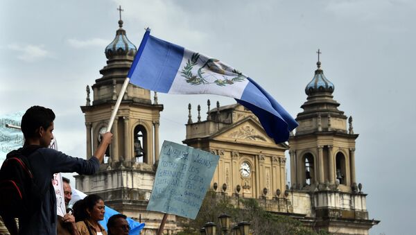 Una marcha de protesta en Guatemala - Sputnik Mundo