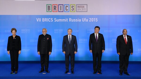 Líderes de los países miembros de los BRICS - Sputnik Mundo