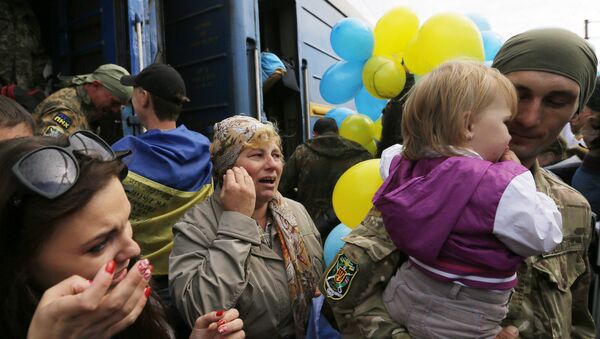 Soldados ucranianos llegan a Kiev - Sputnik Mundo