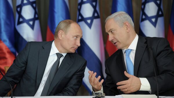 Vladímir Putin, presidente de Rusia y Benjamín Netanyahu, primer ministro de Israel. (Archivo) - Sputnik Mundo