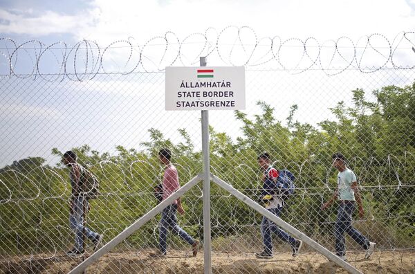 Los migrantes asaltan la frontera entre Serbia y Hungría - Sputnik Mundo