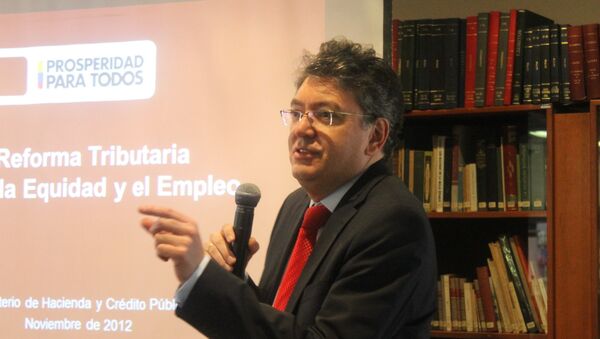 Ministro de Hacienda y Crédito Público, Mauricio Cárdenas Santamaría - Sputnik Mundo