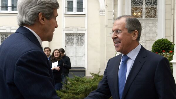 John Kerry, secretario de Estado de EEUU, y Serguéi Lavrov, ministro de Asuntos Exteriores de Rusia - Sputnik Mundo