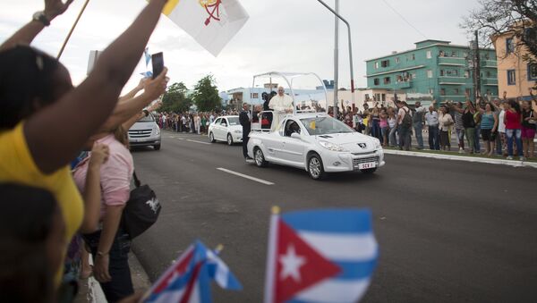 El papa Francisco en La Habana - Sputnik Mundo