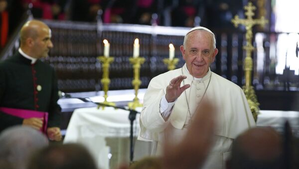 Papa Francisco durante su visita a Cuba - Sputnik Mundo