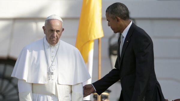 Papa Francisco y presidente de EEUU, Barack Obama - Sputnik Mundo