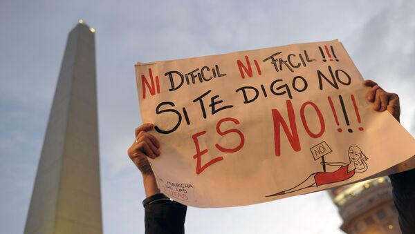 Protestas contra maltrato sexual en Argentina (Archivo) - Sputnik Mundo
