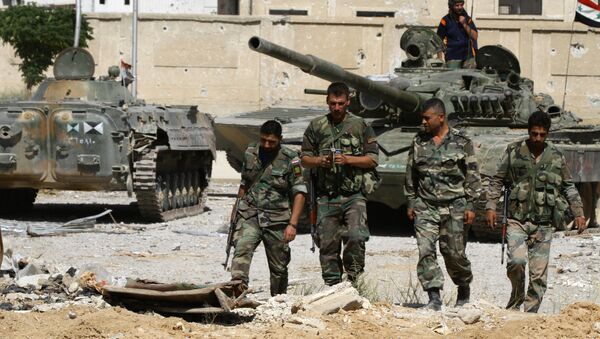 Soldados del Ejército gubernamental de Siria - Sputnik Mundo