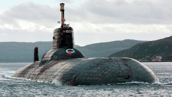 Typhoon , submarino nuclear ruso de clase Akula - Sputnik Mundo