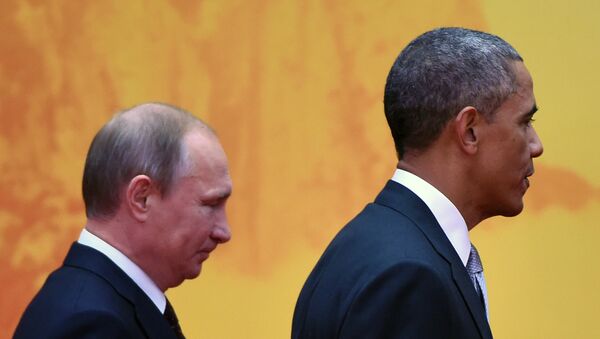 Presidente de Rusia, Vladímir Putin y presidente de EEUU, Barack Obama (archivo) - Sputnik Mundo