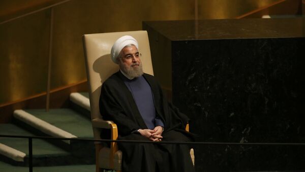 Hasán Rohani, presidente de Irán, durante la Asamblea General de la ONU - Sputnik Mundo