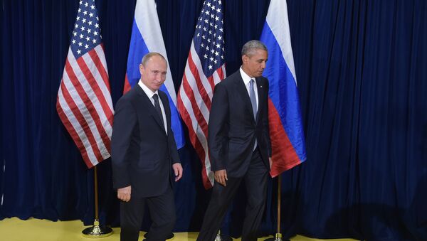 US President Barack Obama and Russia's President Vladimir Putin - Sputnik Mundo