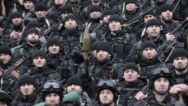 Combatientes de las Fuerzas Especiales chechenas - Sputnik Mundo