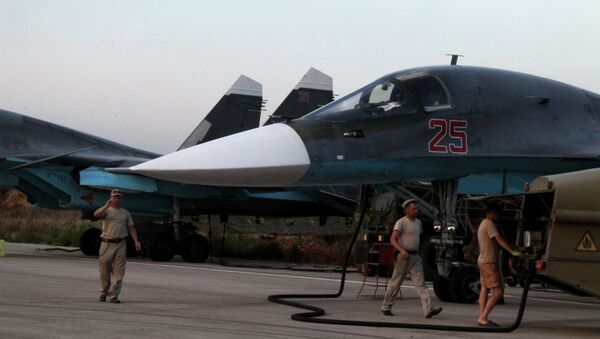 Avión ruso Su-34 en Siria (Archivo) - Sputnik Mundo