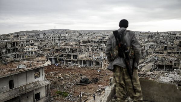 Combatiente kurdo en Siria (Archivo) - Sputnik Mundo