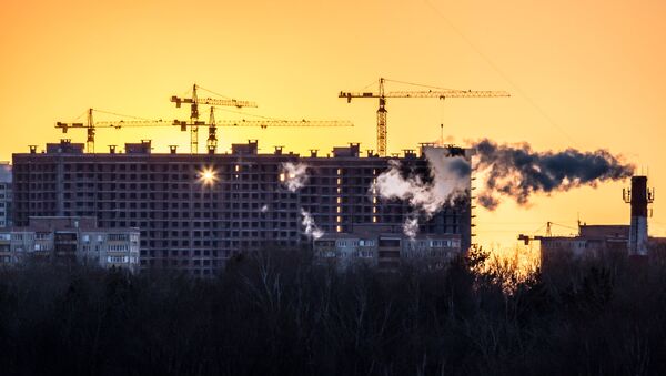 Casas en construcción en Moscú - Sputnik Mundo