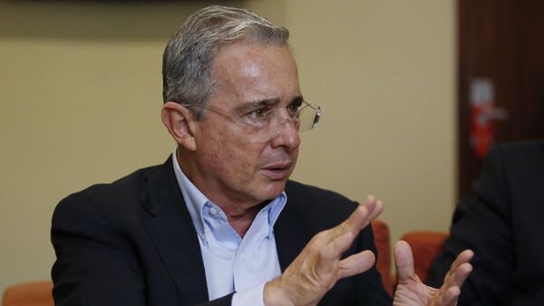 Álvaro Uribe Vélez, expresidente de Colombia (archivo) - Sputnik Mundo